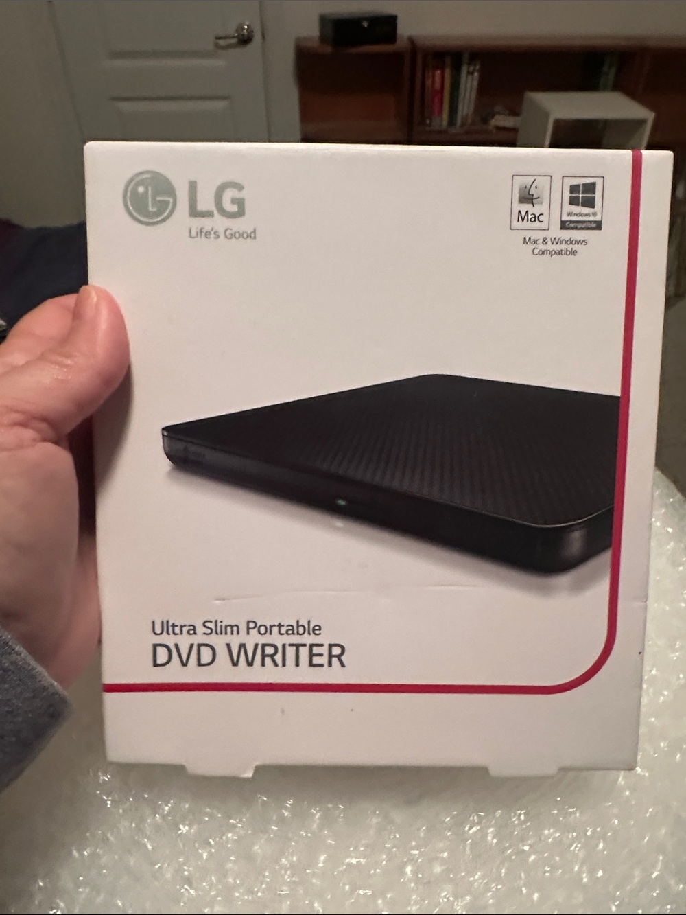 LG Portable Ultra Slim DVD Writer - Black